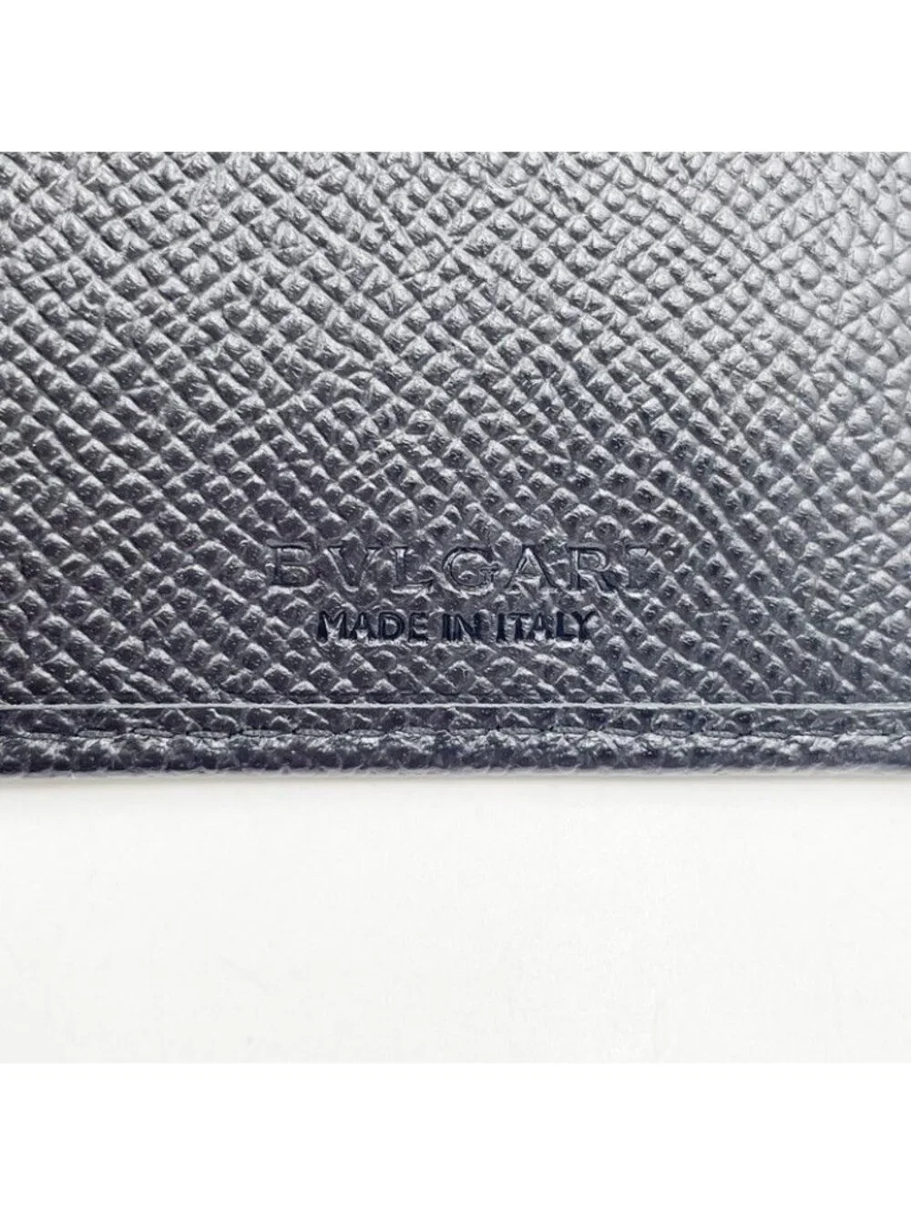 Bvlgari Wallet Black Leather Bifold